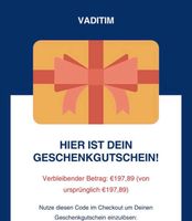 Vaditim Gutschein 197,89€ Nordrhein-Westfalen - Kleve Vorschau