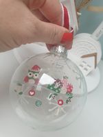 Witzige Glaskugel Weihnachtskugel Baumkugel mit Eulenmotiv Leipzig - Kleinzschocher Vorschau
