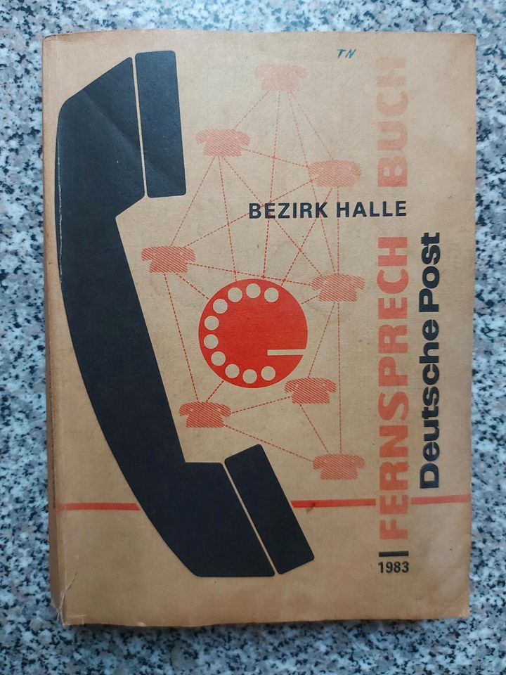 DDR Telefonbuch Bezirk Halle 1983 in Buko