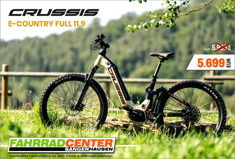 27,5" Crussis e-Country 11.9 # Fully # E-Bike in Sangerhausen