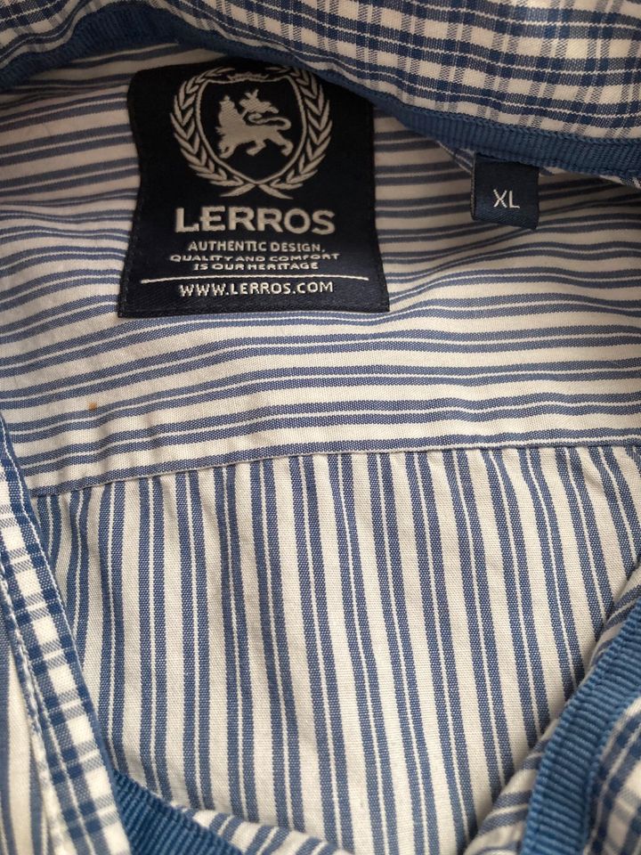 Herren Hemd kurzarm Gr XL Lerros in Neuler