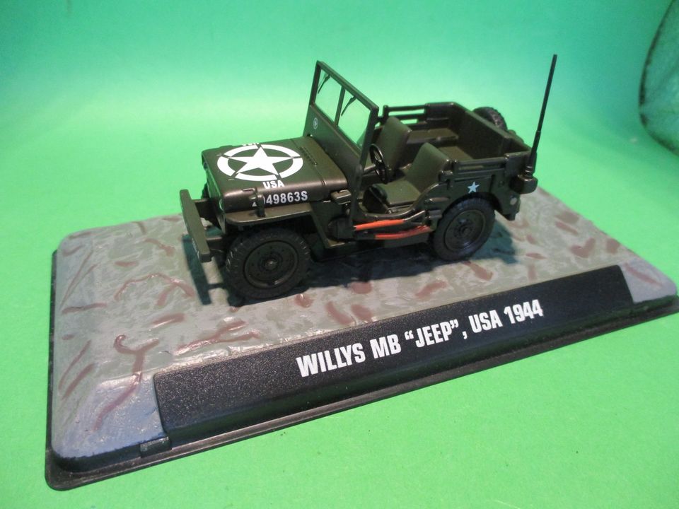 WILLYS MB "JEEP" Modellauto (USA 1944), D´Agostini 1:43 in Hermeskeil