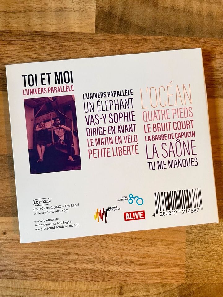 Toi et Moi, L'Univers Parallele, CD, NEU mit Widmung, Rarität in Köln