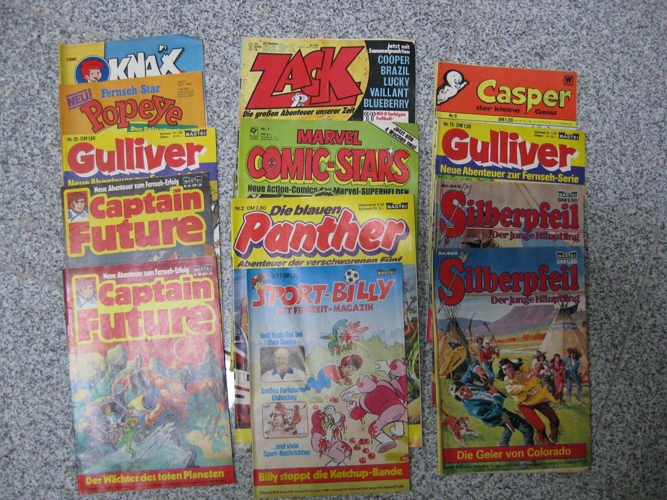 Verschiedene Comics 70er/80er Jahre Silberpfeil usw in Standenbühl