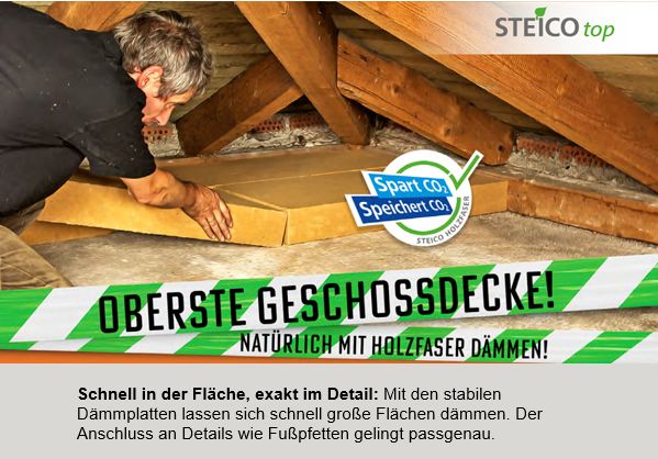 28€/m² Steico Top Dachgeschossdämmung Sanierung Renovierung in Springe