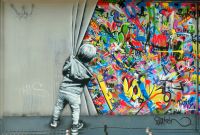 MEGA SALE! Street Art Little Boy Banksy 120x80 Pop Art/Druck/Bild München - Moosach Vorschau