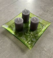 Glas Teelichthalter grün und Deko-Schale 3D Saarland - Überherrn Vorschau