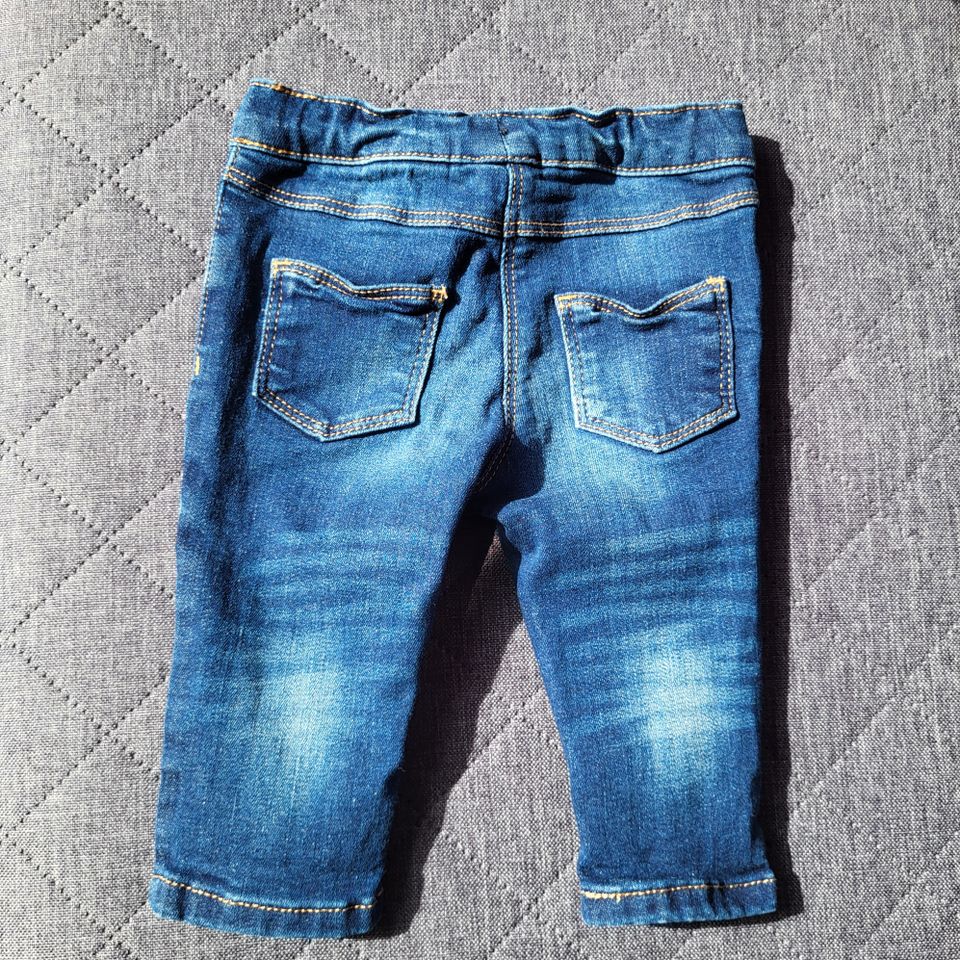 Next Jeans blau, 3-6 Monate,8 kg, Bund mit verstellbarem Gummizug in Homburg