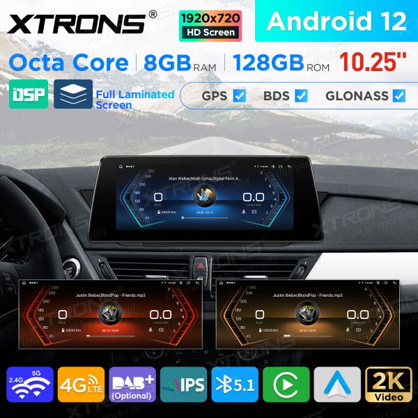 Xtrons Autoradio QAB12UMB12X1 für BMWX1 E84  8GB+128GB 2009-2015 in Burghausen
