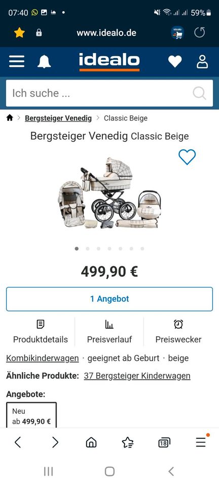 Bergsteiger Kinderwagen , Kombikinderwagen in Barmstedt