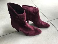 Högl, Stiefeletten, Bordeaux, Gr. 37,5, Gr. 4,5, Wildleder Köln - Rodenkirchen Vorschau