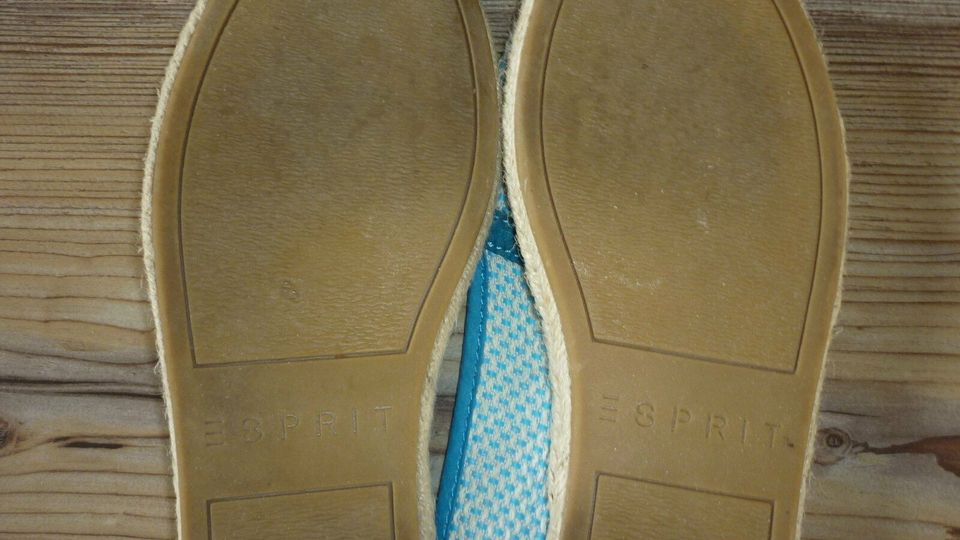 Esprit Espadrilles Gr. 37 blau weis in Boostedt