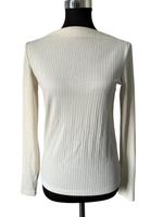 Cremefarbenes Langarmshirt / dünnerer Pullover von Mango, Gr. M Brandenburg - Panketal Vorschau