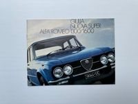 Alfa Romeo Giulia Nuova Super 1300 / 1600 Prospekt Englisch Rheinland-Pfalz - Montabaur Vorschau