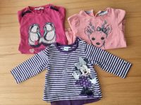 Set 3 oberteile langarmshirts Mädchen 74 80 minnie Maus Hessen - Baunatal Vorschau