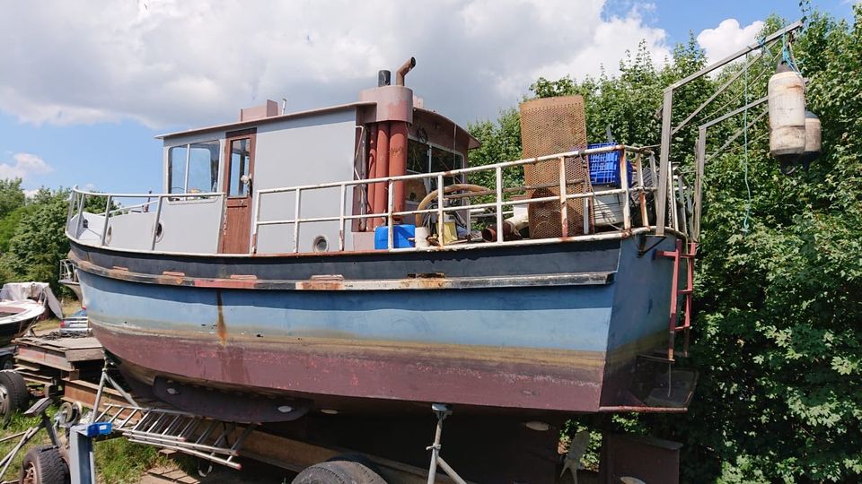Motorboot Kajütboot „Merwester Kotter“  aus Stahl in Pinneberg