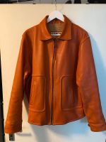 CHAPAL Orange Sport Leather Jacket Nordrhein-Westfalen - Niederkassel Vorschau