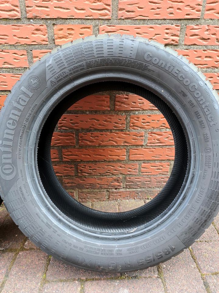 4 Continental SOMMERREIFEN 185/55 R15 Conti Eco Contact 5 NEU ! in Mettingen