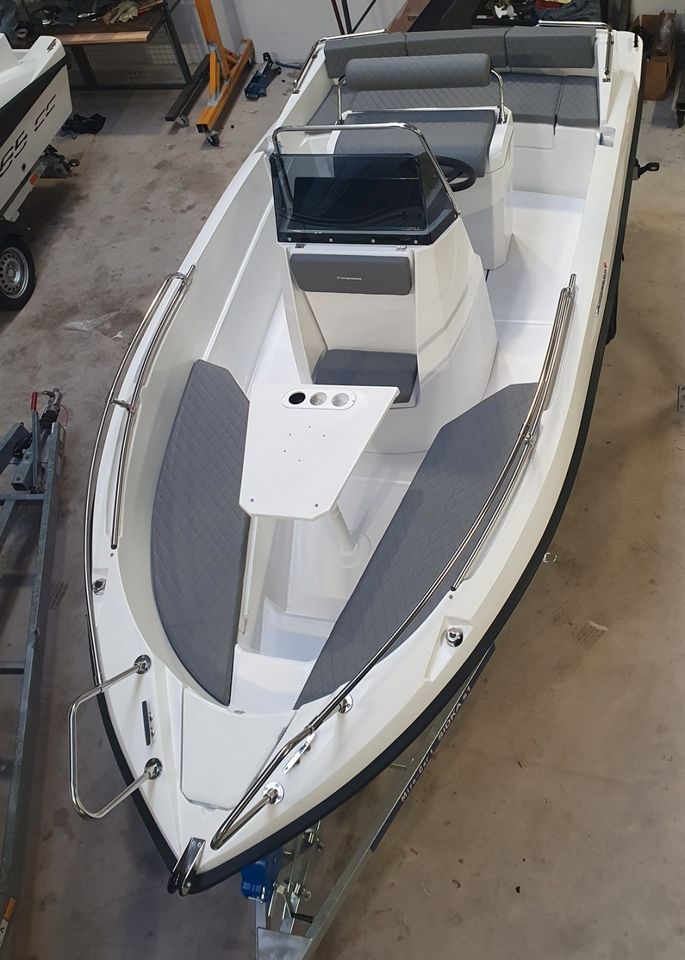 Sportboot Konsolenboot Compass 165cc Neu Edelstahl Bimini Neu! in Elmenhorst Kr Stormarn