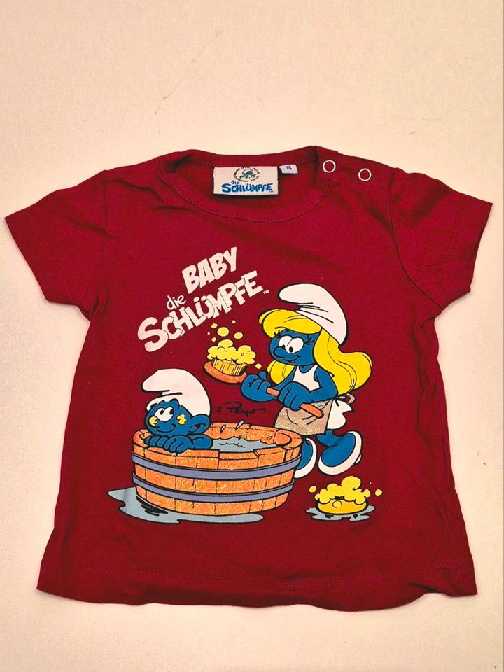 3 Baby Shirts Tops T-Shirts Benetton Schlümpfe Kirschen Gr. 74 in Mannheim