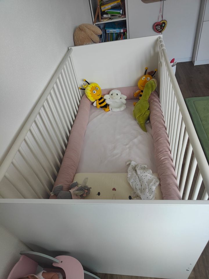 Babybett/Kinderbett Lilly Alpinweiß 70x140 in Hohenthann