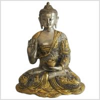 Segnender Buddha 32cm 6 KG Silber Messing Lehrender Nepal Tibet B München - Schwabing-Freimann Vorschau