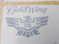 Honda GoldWing 1100 Aufkleber Set 3 Bögen 26 Sticker schwarz/gold Bayern - Kolitzheim Vorschau