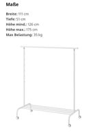 Ikea Rigga Kleiderstange / Garderobenstange mit Aufbewahrungsbox Bayern - Leipheim Vorschau