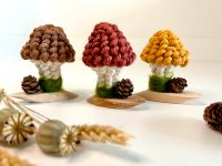 Makramee Pilz handmade Herbstdeko Herbst Deko Merinowolle Niedersachsen - Friesoythe Vorschau