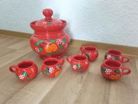 Wächtersbach Bowle Set Keramik 6teilig "Apfel" Retro/Vintage Bayern - Hirschau Vorschau