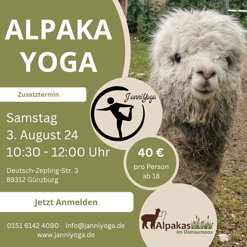 Alpaka Yoga in Niederstotzingen