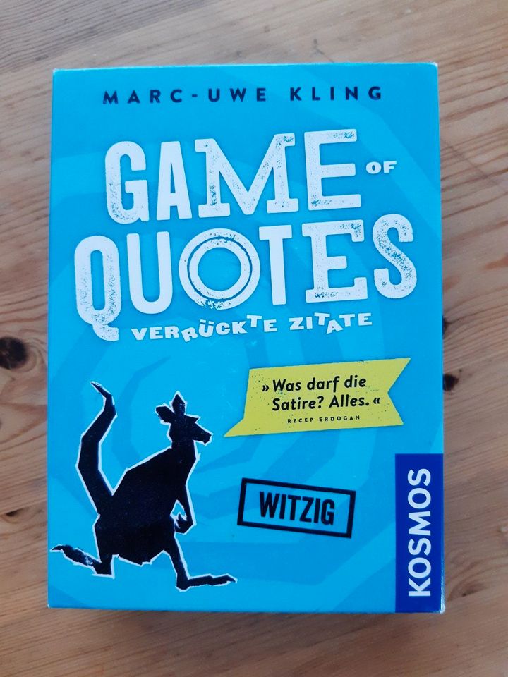 Spiel Game of Quotes (KOSMOS) Marc-Uwe Kling in Bad Homburg