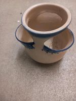 Kräutertopf Keramik wollweiss blau Handarbeit Dresden - Prohlis-Nord Vorschau