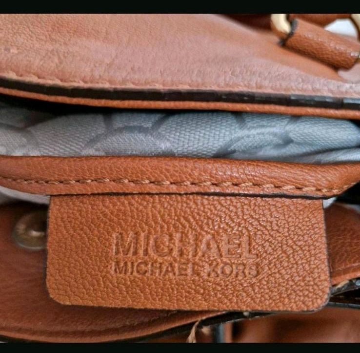 Michael Kors MK Tasche Handtasche Hamilton Large Softleder Braun in Hamburg