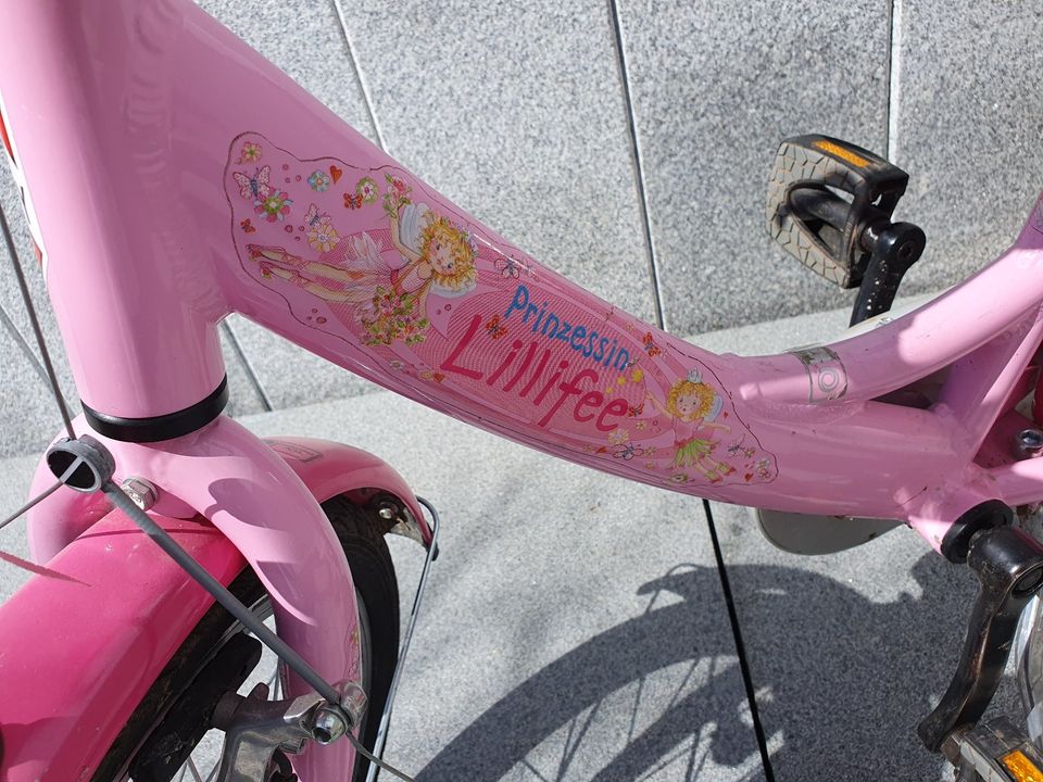 Puky Fahrrad 16" Prinzessin Lillifee rosa in Marpingen