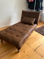 Maisons du Monde Liegesofa in Braun aus Suede Frankfurt am Main - Gutleutviertel Vorschau