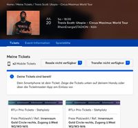 Travis Scott Utopia Köln - Stehplatz Golden Circle 20.07.24 Baden-Württemberg - Bad Rappenau Vorschau