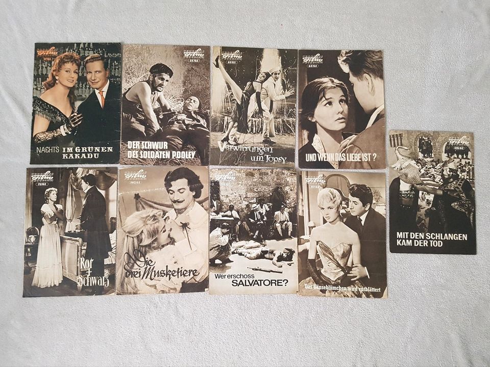 Filmplakate/Filmprogramme für Sammler abzugeben  1956 - 1967 in Burg (Spreewald)