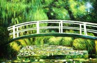 C.Monet-Brücke über dem Seerosenteich p98605 120x180cm Ölbild Berlin - Treptow Vorschau