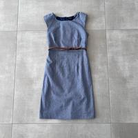 comma Kleid Gr. 36 Etuikleid blau mit Gürtel Nordrhein-Westfalen - Leverkusen Vorschau