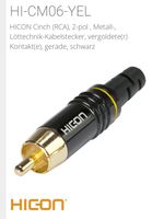 Hicon Cinch Stecker (RCA), 2-pol Hessen - Dipperz Vorschau