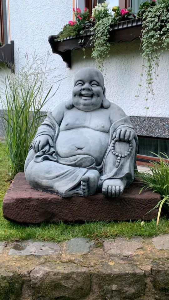 XL 140kg Glücksbuddha dicker lachender Happy Buddha Tempelbuddha in Saarbrücken