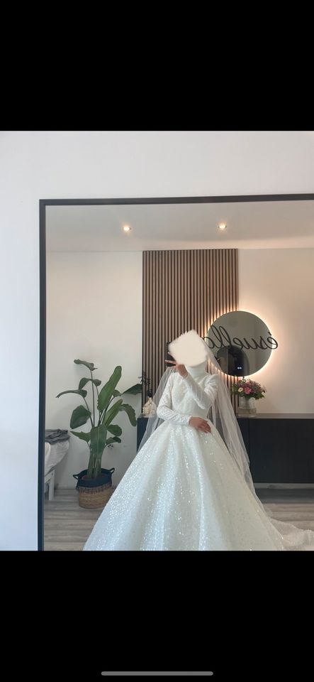 Hochzeitskleid Gelinlik Brautkleid Gr. 36 Glitzer Perlen in Lünen