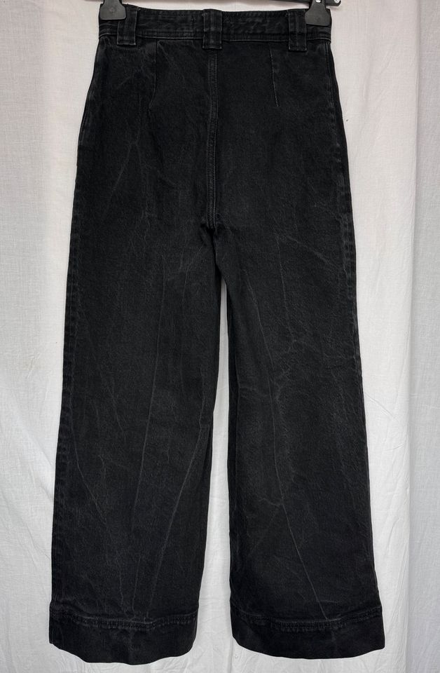 & Other Stories Jeans Straight Wide Leg Dunkelgrau Highwaist 34 in München