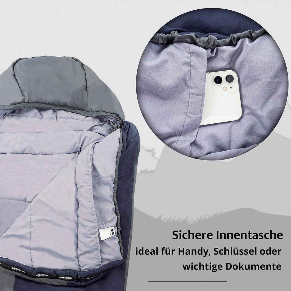 Schlafsack kleines Packmaß & ultraleicht Winterschlafsack in Hainburg