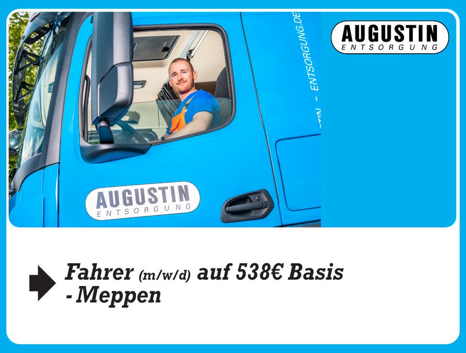 Fahrer (m/w/d) auf 538,00 € Basis - Meppen in Meppen