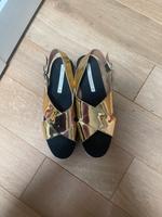ZARA SANDALEN PLATEAU PLATFORM GOLD ESPANDRILLOS GR 38 Altstadt-Lehel - München/Lehel Vorschau