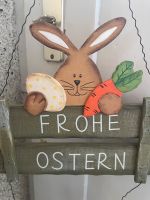 Deko Osterhase Frohe Ostern Schild /Türschild Holz Stuttgart - Zuffenhausen Vorschau