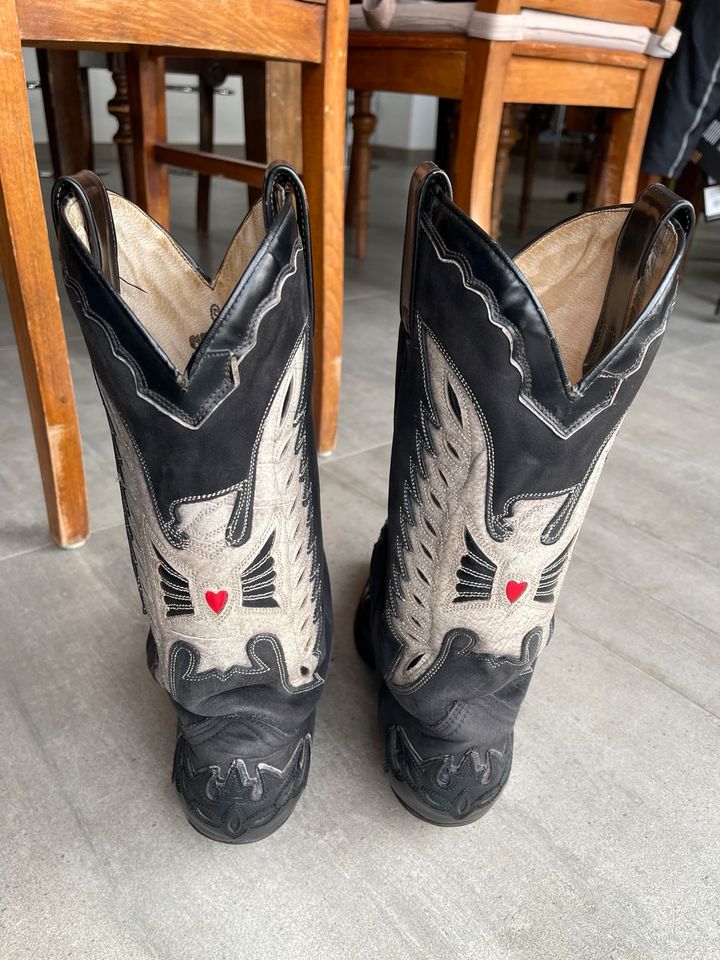 Cowboy Stiefel HD Boots Sendra schwarz Herz no Toni Mora in Sickte