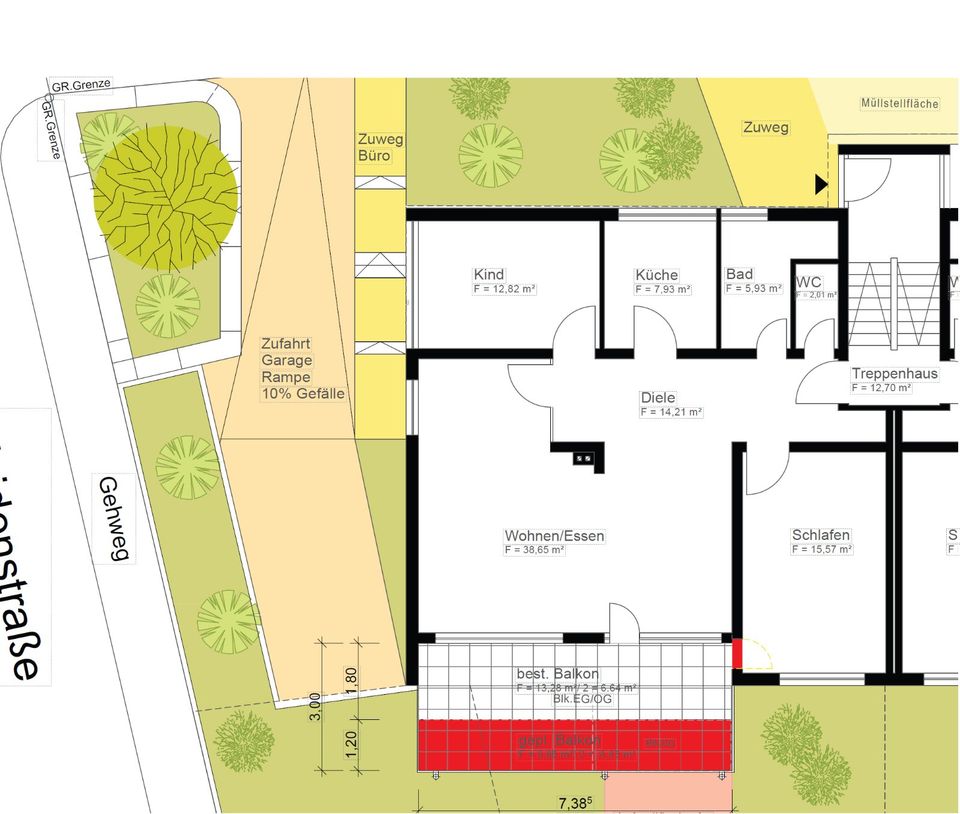 Sonnige 3 Zimmer Wohnung mit Balkon in Schwaikheim